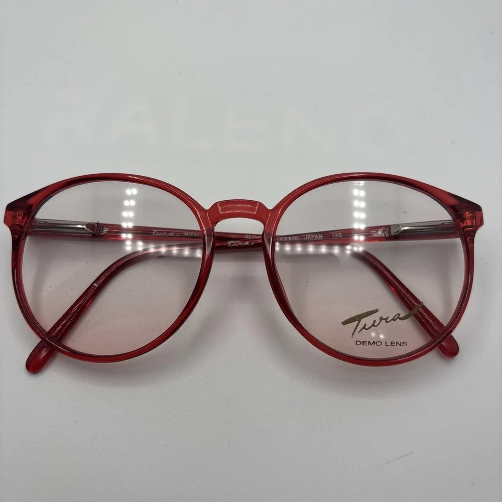 TURA Japan MOD-550 51-18-135 Red Full Rim Eyeglasses Frame #373